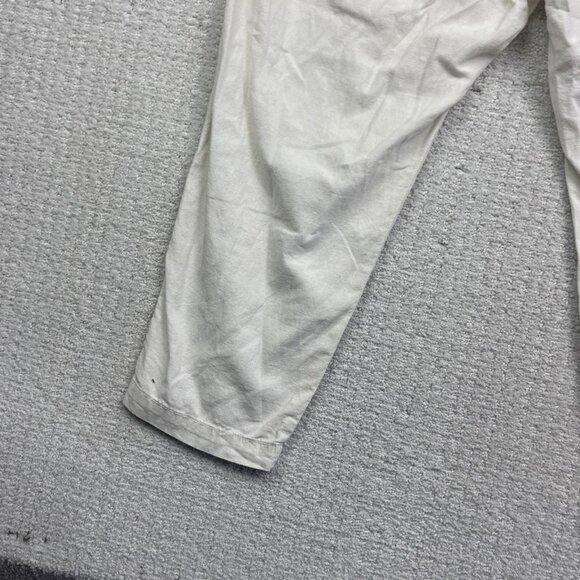 GAP Factory Store Linen Drawstring Pants Women Sz XL Ivory Wide Leg Comfty - Picture 10 of 11